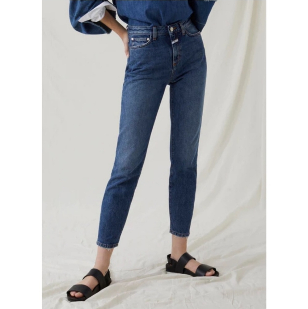 Closed Baker High Rise Dark Organic Cotton Italian Jeans Size 27